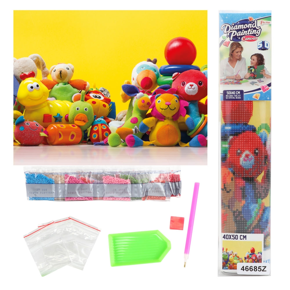 Set creatie cu diamante, 40x50 cm - Toi-Toys - imagine 3