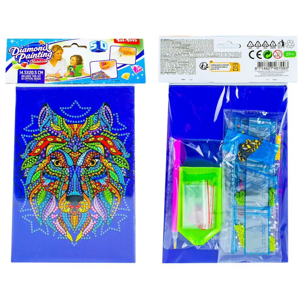 Set creatie cu diamante - Jurnal, 14.5x20.5 cm - Toi-Toys - imagine 11