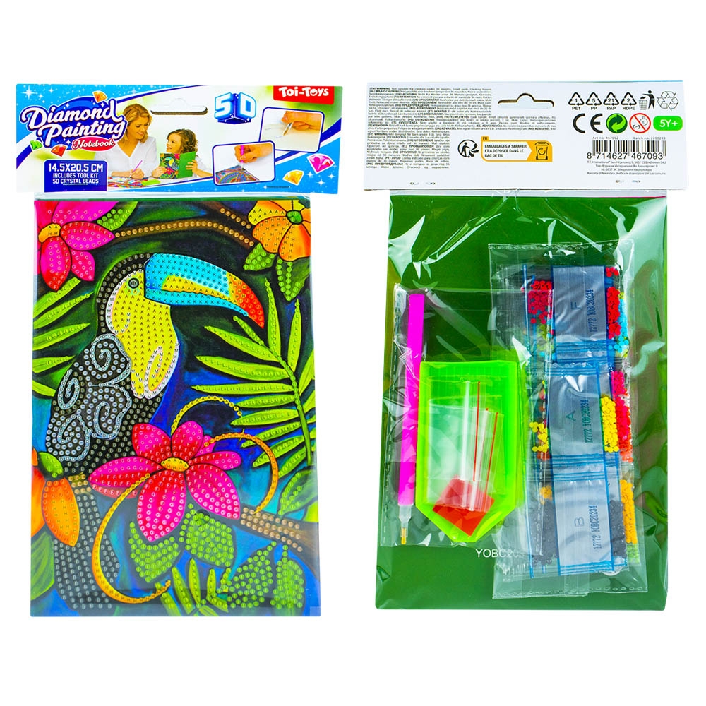 Set creatie cu diamante - Jurnal, 14.5x20.5 cm - Toi-Toys - imagine 8