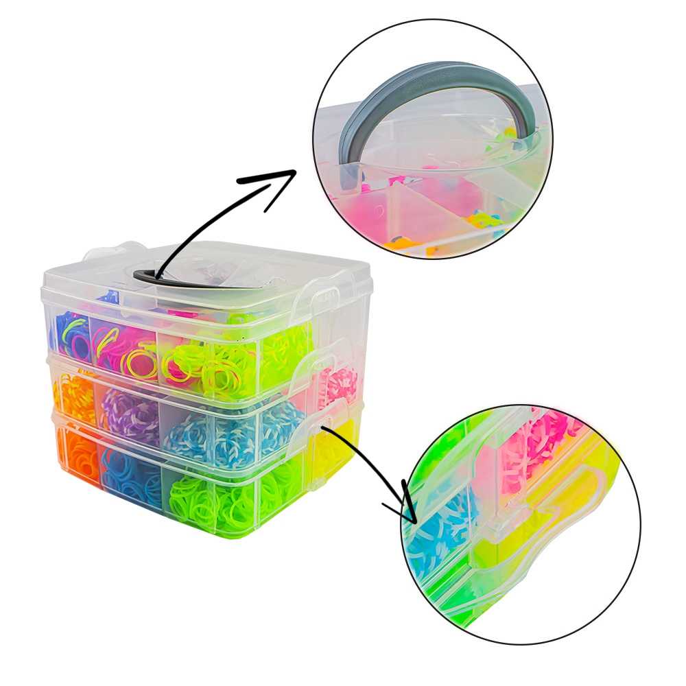 Set creativ elastice, 3500 piese/cutie - imagine 7