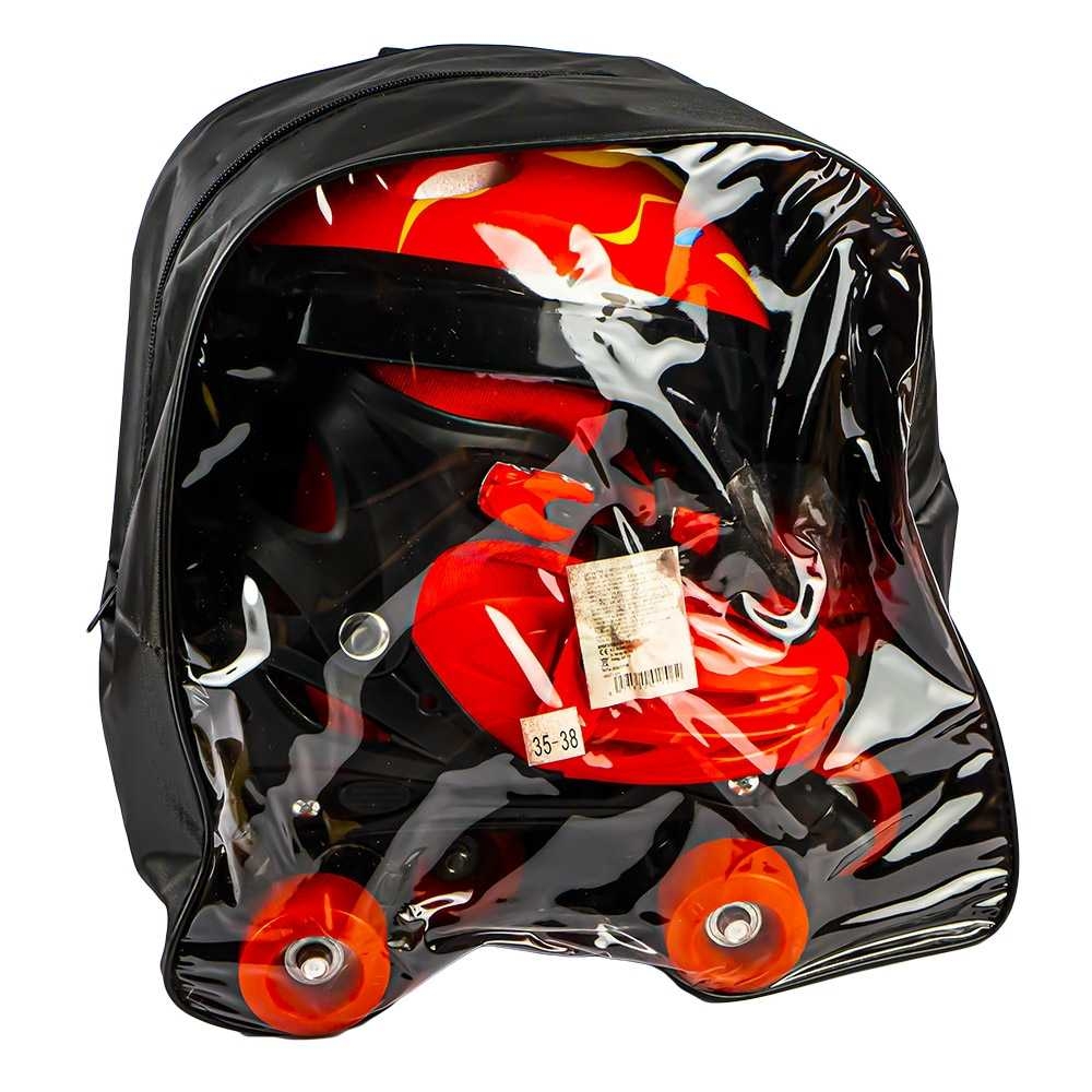 Set patine cu rotile+casca+cotiere+genunchiere, L (39-43) - imagine 19