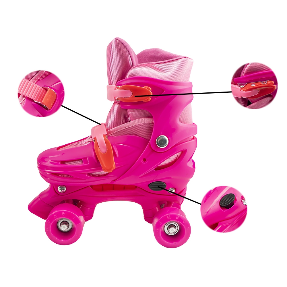 Set patine cu rotile+casca+cotiere+genunchiere, L (39-43) - imagine 26