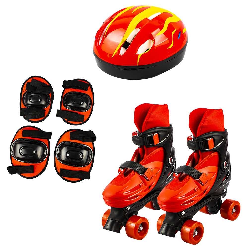 Set patine cu rotile+casca+cotiere+genunchiere, L (39-43) - imagine 7