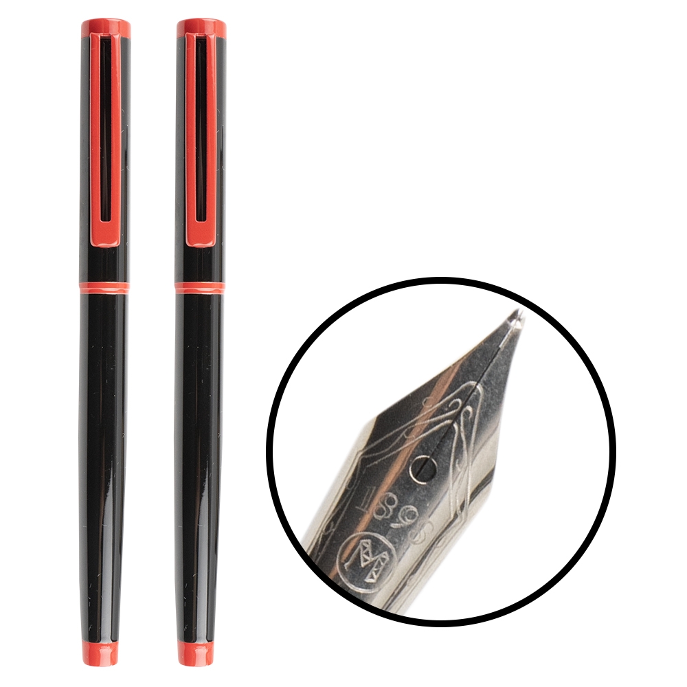 Set pix + stilou negru/rosu, etui negru - NEBO - imagine 2