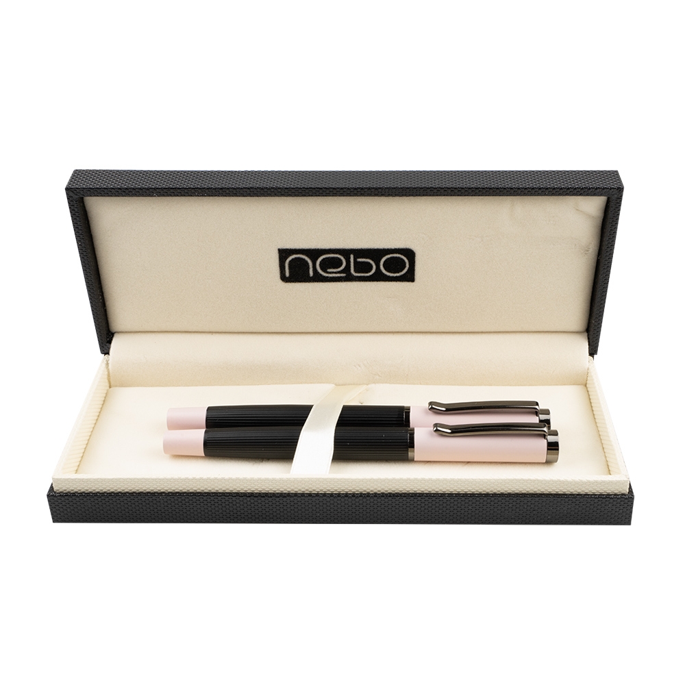 Set pix + stilou roz, etui negru - NEBO - imagine 3