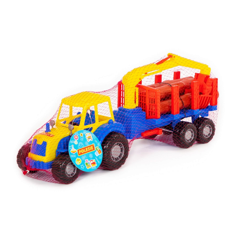 Tractor cu remorca lemne, 46,6x13,4x20 cm, Polesie - imagine 11