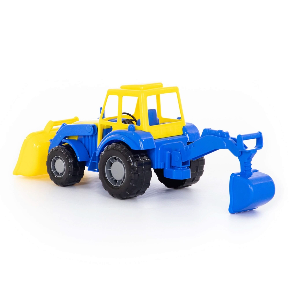 Tractor-excavator - Altay, 37x17x22 cm, Polesie - imagine 13