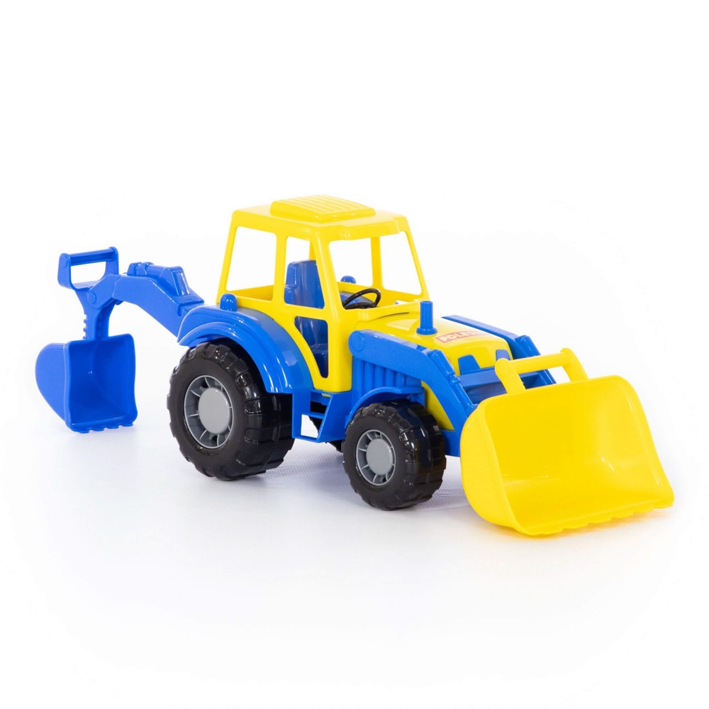 Tractor-excavator - Altay, 37x17x22 cm, Polesie - imagine 15