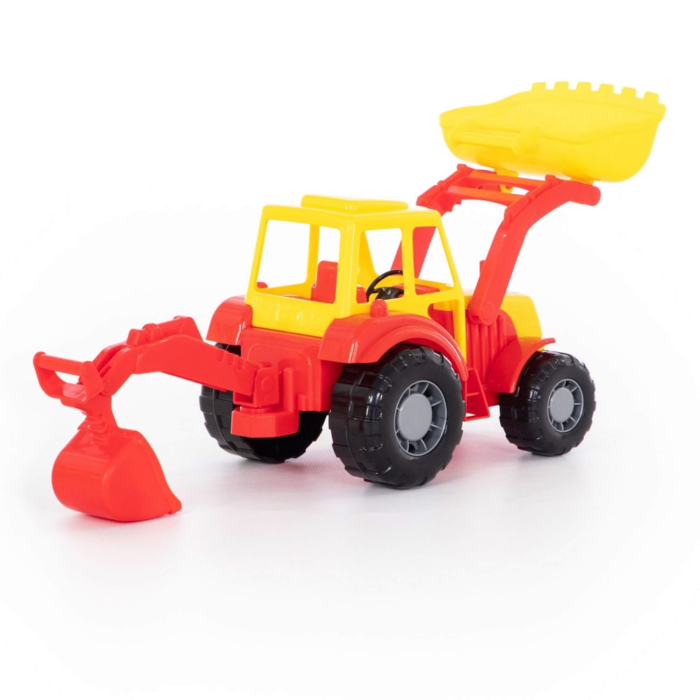 Tractor-excavator - Altay, 37x17x22 cm, Polesie - imagine 9