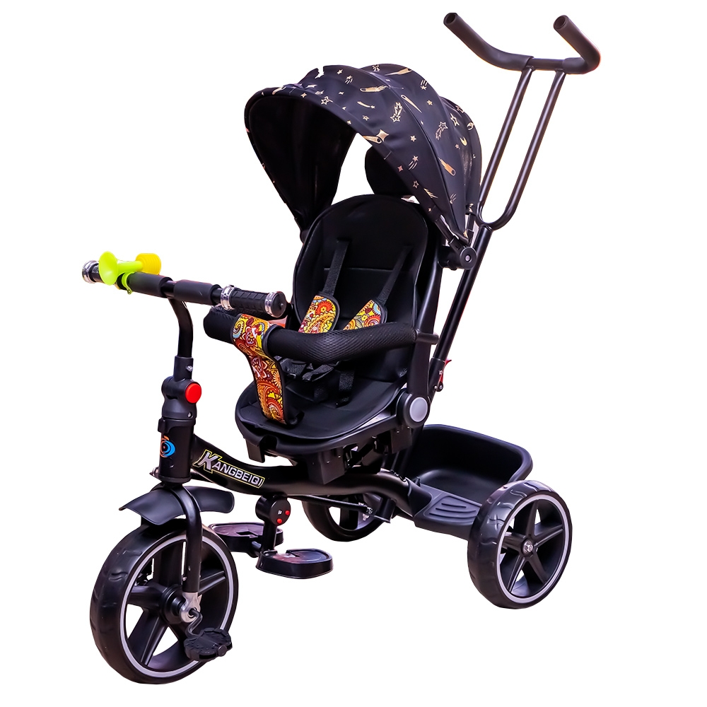 Tricicleta cu pedale, maner si parasolar - imagine 2