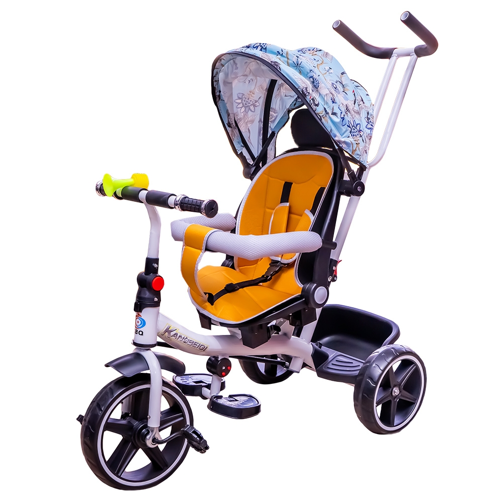 Tricicleta cu pedale, maner si parasolar - imagine 4