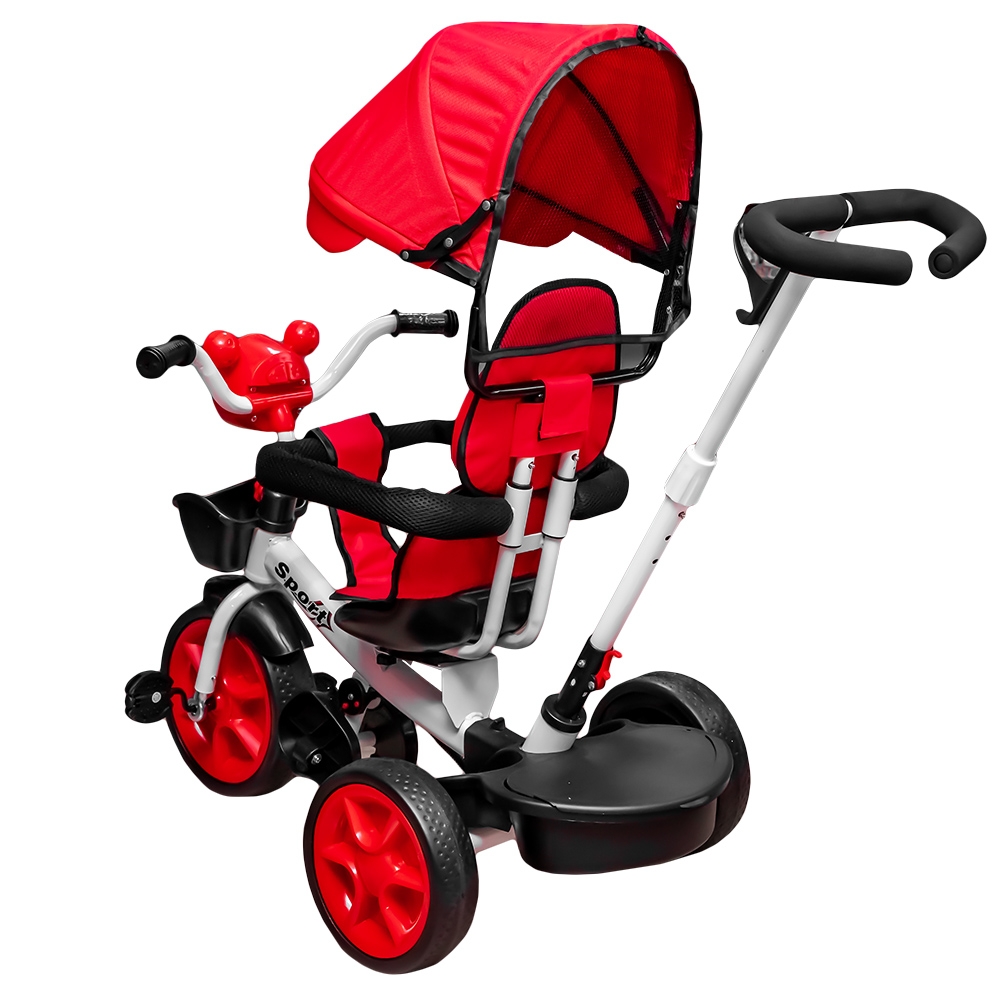 Tricicleta cu pedale, maner si parasolar - imagine 2