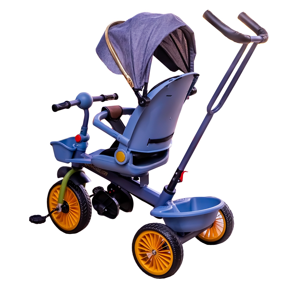 Tricicleta cu pedale, maner si parasolar - imagine 3