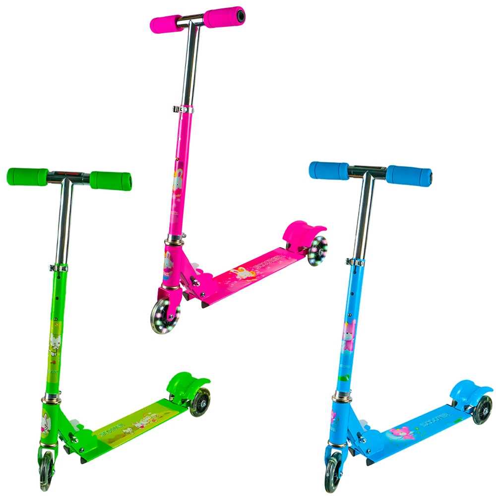 Trotineta cadru metal, 3 roti, 72 cm