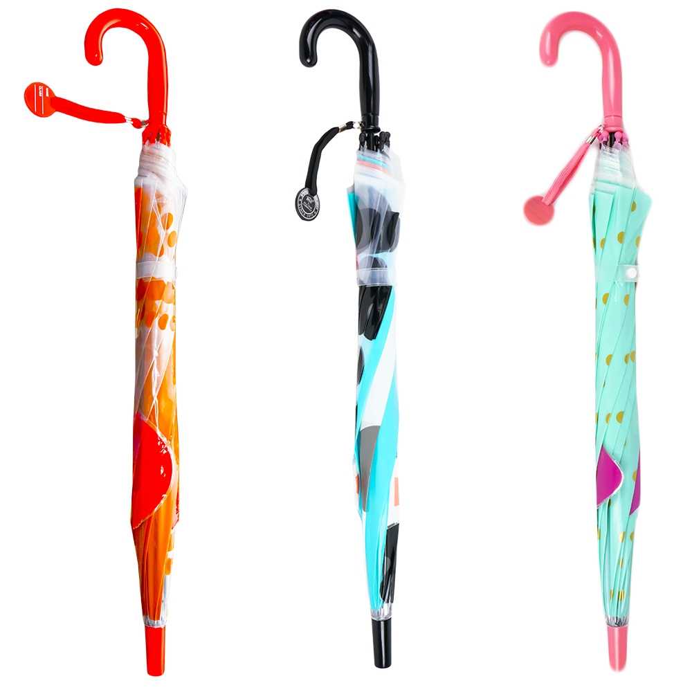 Umbrela copii, cu desene, Animalute, 70 cm - imagine 3